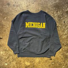80s USA Champion MICHIGAN リバースウィーブ ナス紺 - メルカリ
