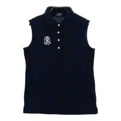 サイズ：0 PEARLY GATES パーリーゲイツ  ノースリーブポロシャツ  ネイビー系 [240101540922] ゴルフウェア レディース ストスト