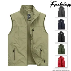 【新品、未使用☘】メンズ ベスト ジレベスト 春夏秋 防紫外線 速乾通気 カメラマンベスト ベスト チョッキ サマージャケット