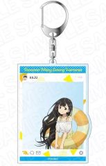 [중고] 열쇠 고리 온수 카키 SNS 바람 아크릴 열쇠 고리 수영복 ver. [패 히로인이 너무 많다!]