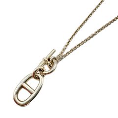 エルメス(HERMES)  シェーヌダンクル アミュレットネックレス シルバー SV925 新品同様 レディース ネックレス