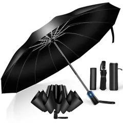 【数量限定】【強化型12本骨 & 逆折り式】折りたたみ傘 折り畳み傘 ワンタッチ 自動開閉 逆折り式 おりたたみ傘 UPF50+ 折りたたみ日傘 超撥水 メンズ傘 超大サイズ 大きい 長持ち 耐強風設計 男子日傘 晴雨兼用 梅雨対策 台風対応 豪雨対応 遮光遮