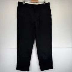 古着 ディッキーズ Dickies ワークパンツ 874 チノパン ワンポイントロゴ 大きいサイズ テーパード w40 L32  ブラック メンズ
