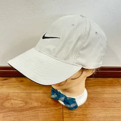 (^w^)b NIKE ナイキ ベースボール キャップ 帽子 ワンポイント 刺繍 無地 シンプル アメカジ スポーツMIX ストリート デイリー タウンユース オフホワイト 白 メンズ レディース ユニセックス