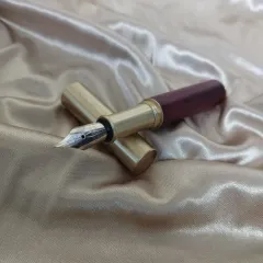 まあ 唯一無二 レトロ リアル ローズウッド ブロンズ 万年筆