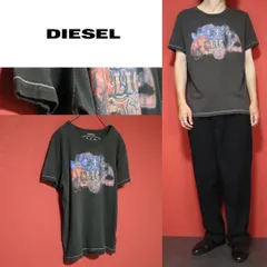 DIESEL ディーゼル ステッチ＆プリント Y2K デザイン Tシャツ