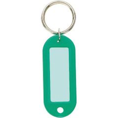 （まとめ買い）コクヨ キーホルダー型名札 両面表示用 緑 10個パック ナフ-210GX10 【×3セット】