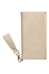 salisty iPhone 14 Pro ケース 手帳型 スエードスタイル ミラー付き (グレージュ)【サリスティ スマホケース 鏡 ストラップ付き アイフォン14pro 用 iphone14プロ 用 カバー  [グレージュ] [iPhone 14 Pro]