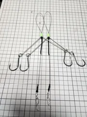 宗爺ぃのトラフグ専用ワイヤーカットウ仕掛け（喰わせ兼用）14号　2本組