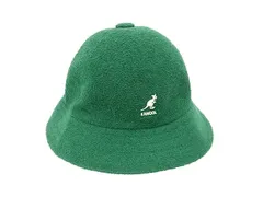 ■極美品■ KANGOL カンゴール モダクリル×アクリル バケットハット 帽子 表記サイズ M レディース メンズ グリーン系 DK6574
