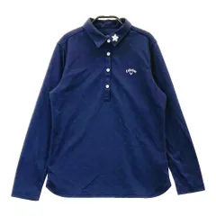 サイズ：LL CALLAWAY キャロウェイ  長袖ポロシャツ 花柄 ネイビー系 [240101517334] ゴルフウェア レディース ストスト