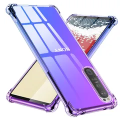 【特価セール】シリコン クリア グラデーション ソフトケース 薄型 ケース 軽量 SO-51B SOG03 ケース 1III 耐衝撃 レンズ保護 エクスペリア 1 ii Xperia ケース 全面保護 tpu 四隅空気衝突防止 擦り傷防止 TMUJWS 人気 