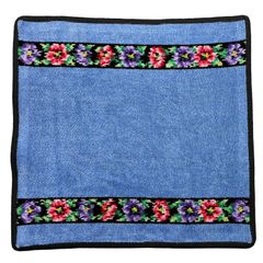 FEILER フェイラー ハンドタオル ハンカチ 30x30cm Anemone black 205 jeans  アネモネブラック ブルー 並行輸入品