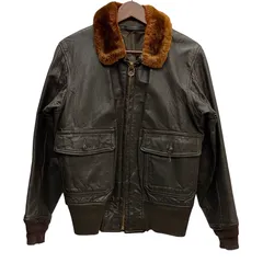 ヴィンテージ vintage 60's U.S.NAVY G-1 フライトジャケット CONMAR ZIP ジャケット ブラウン 201MT-3541 VB