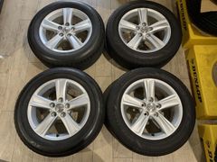 【2502040】トヨタ 130系 マークX 純正 ホイール 16インチ 7J +40 PCD114.3 5H + BRIDGESTONE NEXTRY 215/60R16 2017年 GOODYEAR EG01 215/60R16 2023年