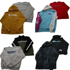 古着卸 まとめ売り チャンピオン Champion リバースウィーブ スウェット 8枚セット (メンズ XL ) ハーフジップ 中古 古着 NC4221