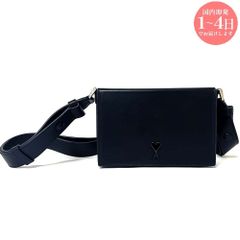 新品 AMI PARIS アミパリス ULL721 AL0138 001 Ami De Coeur スムースレザー Lunch Box バッグ