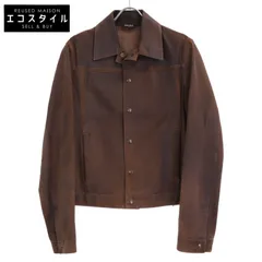 miu miu 2007AW ダークブラウン レザージャケット 中古・古着通販】MIU MIU (ミュウミュウ) レザージャケット