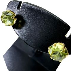 ペリドット ピアス K18ゴールド 18金  0.7g レディース 【中古】【真子質店】【NN】