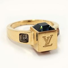 LOUIS VUITTON バークギャンブル リング 指輪 メッキ ゴールド M67005