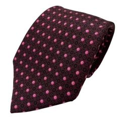 【美品】LOUIS VUITTON ルイ ヴィトン クラヴァット ネクタイ アクセサリー 小物 総柄 ドット柄 シルク ボルドー