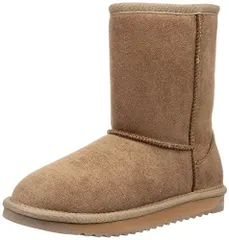 24.0~24.5 cm_BEIGE(22AW) [オリエンタルトラフィック] ムートンブーツ ムートン ショートブーツ ブーツ レディース ファー スノー 冬 雪 大きいサイズ 小さいサイズ 暖かい ボア 25401 BEIGE(22AW) 24.0~24.