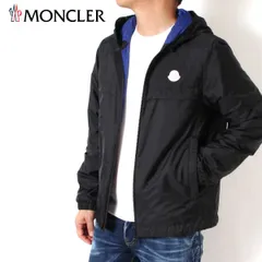 25SSモデル モンクレール MONCLER RIFEO バイカラー ナイロンブルゾン【ブラック+ブルー】 1A00134 53A5E 999/【2025SS】m-outer