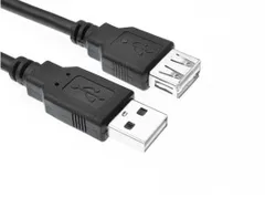 USB2.0 延長ケーブル Aオス-Aメス 《1.5m》 《ブラック》タイプA type-A 延長 ケーブル[定形外郵便、送料無料]mer001