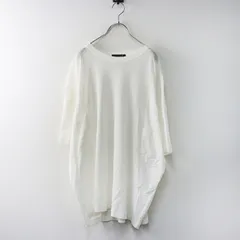 美品 ミズイロインド mizuiro ind コットンメッシュプルオーバー＼ホワイト ワイド ニット 半袖 Tシャツ カットソー【2400014584158】