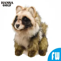 HANSA ゴルフ FW用 ヘッドカバー タヌキ フェアウェイウッド用 BH8497 たぬき 狸 ぬいぐるみ ハンサ プレゼント 動物 犬 猫 アニマル リアル  おしゃれ かわいい クラブ キャラクター 高級 セット おすすめ クラブカバーのサムネイル
