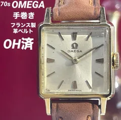 ★OH済 70s OMEGA 手巻 純正尾錠 レディース スイス製 腕時計