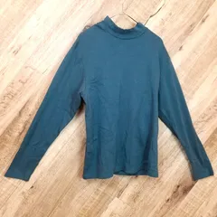 M1-01613 【Mens】GU(ジーユー) 長袖 タートルネック (S) / 緑系 G