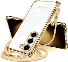【在庫処分】Galaxy S23 用 ケース クリア ショルダー SC-51D SCG19 スマホケース ギャラクシー s23 カバー 肩掛け 斜めかけ 縄掛けケース 透明 TPU 薄型 耐衝撃 携帯ケース 紐付き 斜めがけ 織りストラップ付き ネックストラッ