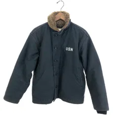 【中古】HOUSTON　U.S.N. ミリタリージャケット サイズ38 ネイビー 中古・古着通販】US NAVY (ユーエス ネイビー) US NAVY 80's