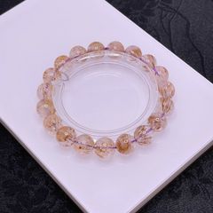 ✨高品質✦ レインボースーパーセブン 天然石ブレスレット／金運・仕事 