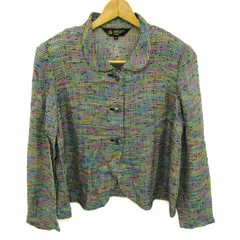 ハーディエイミス ツイードジャケット アウター レディース 11サイズ ブラック×ピンク×イエロー系 Hardy Amies 【中古】のサムネイル