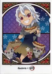 【中古】クリアファイル 宇髄天元＆我妻善逸 A4限定デザインクリアファイル 「築地銀だこ×鬼滅の刃」 だんらんパック購入特典 第3弾