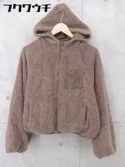 ■ apresjour アプレジュール ボア  ジップアップ フード ジャケット サイズF ブラック レディース  【中古】 【1102050010905】