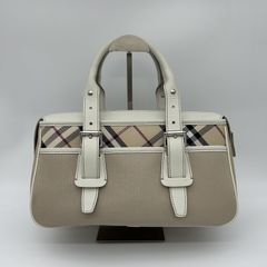 BURBERRY（バーバリー）チェック ボストンバッグ カバン ハンドバッグ（中古）