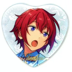 【中古】バッジ・ビンズ 朱桜司 「あんさんぶるスターズ!! 誓約ハート缶バッジ Cグループ」 中国限定