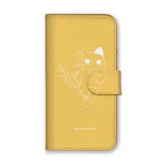 iPhone 17 ProMAX ケース 手帳型 アイフォン17プロマックス スマホケース 携帯ケース 猫 ネコ ねこ 手書き かわいい 可愛い ジト目 らくがき ネイビー ピンク カラー09