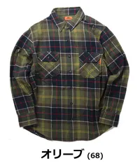 新品 KRIFF MAYER クリフメイヤー ビエラチェック長袖シャツ オリーブ m l xl メンズ レディース ユニセックス 2516300のサムネイル