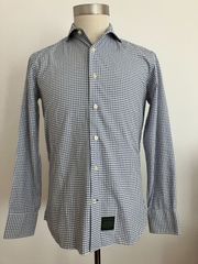 【美品】Sacoor Brothers（サクール・ブラザーズ）ワイドカラーシャツ Size:38-86.5