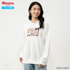 SAND LAND 샌드랜드 [베르제브브·라오·시프] 프린트 파커 베이시아 한정 풀 파커 화이트 화이트