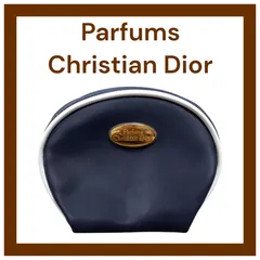 Christian Dior　ディオール　ネイビーポーチ
