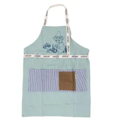 【メール便】ムーミン レディースエプロン エプロン スナフキン 北欧 ワタナベ キッチン雑貨 プレゼント キャラクター グッズ 