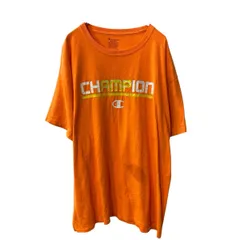 Champion 半袖 プリントTシャツ XL ネオンオレンジ チャンピオン 古着卸 アメリカ仕入 a707-5500
