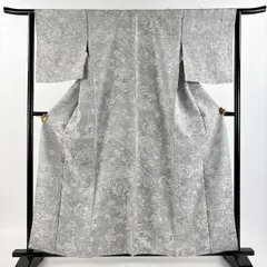 小紋 更紗 山岡古都 草根木皮染 浜ちりめん 栗梅色 正絹 反物 小紋 更紗 山岡古都 草根木皮染 浜ちりめん 栗梅色 正絹 反物