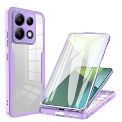 新品 Redmi Note 13 Pro 5G / Xiaomi Poco X6 5G ケース『AFINER』 360° 全面保護 前後 両面 カバー [高タッチパネル感度] 9H強化ガラス TPU+PC クリア スマホケース フルカバー 軽量 薄型 衝撃吸収