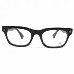 新品仕上げ済 クロムハーツ CHROME HEARTS "GITTIN ANY?" BSフレア 眼鏡 めがね メガネ サングラス アイウェア SV925 スクエアシェイプ サイズ49□19-145 黒 ブラック メンズ レディース ユニセックスのサムネイル
